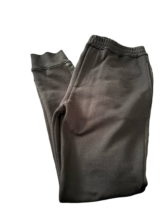 Alexander McQueen Black Logo-Back Satin-Trim Joggers - Picture 8 of 9